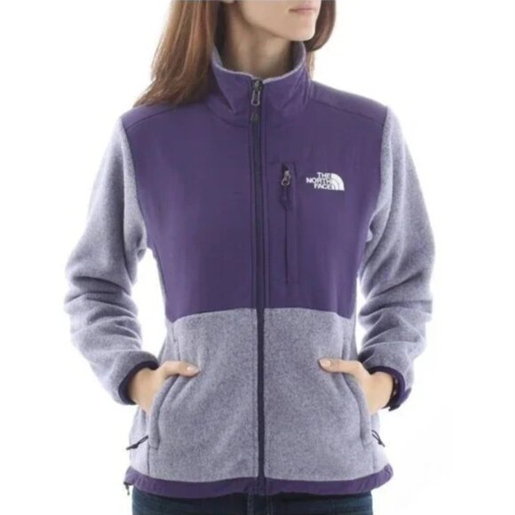 The North Face Womens Purple Denali Fleece Polartec Full Zip Jacket Size M - Picture 1 of 8